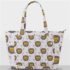 Lion Heads Pattern Design Doodle Back Pocket Shoulder Bag  by Mog4mog4