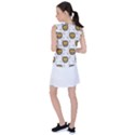 Lion Heads Pattern Design Doodle Women s Sleeveless Sports Top View2