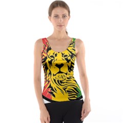 Lion Head Africa Rasta Tank Top by Mog4mog4