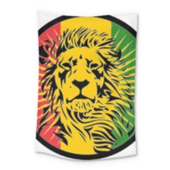 Lion Head Africa Rasta Small Tapestry