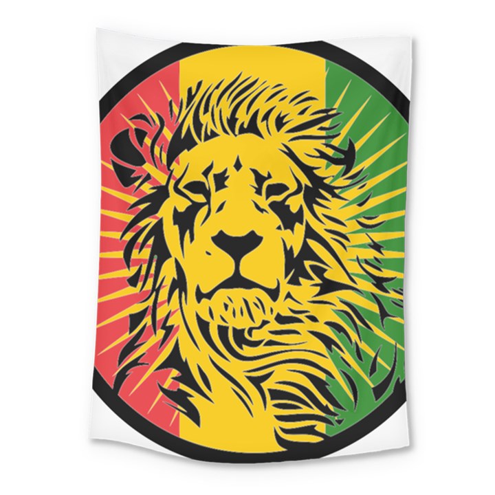 Lion Head Africa Rasta Medium Tapestry