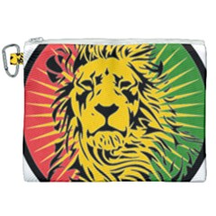 Lion Head Africa Rasta Canvas Cosmetic Bag (xxl)