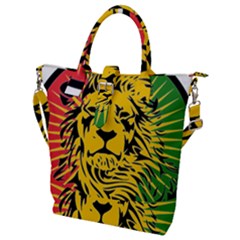 Lion Head Africa Rasta Buckle Top Tote Bag by Mog4mog4