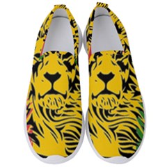 Lion Head Africa Rasta Men s Slip On Sneakers by Mog4mog4