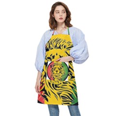 Lion Head Africa Rasta Pocket Apron by Mog4mog4