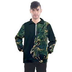 Angry Male Lion Men s Half Zip Pullover by Mog4mog4