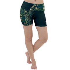 Angry Male Lion Lightweight Velour Yoga Shorts