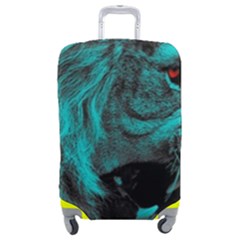 Angry Male Lion Predator Carnivore Luggage Cover (medium) by Mog4mog4