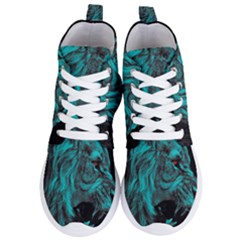 Angry Male Lion Predator Carnivore Women s Lightweight High Top Sneakers by Mog4mog4