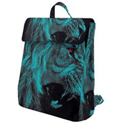 Angry Male Lion Predator Carnivore Flap Top Backpack by Mog4mog4