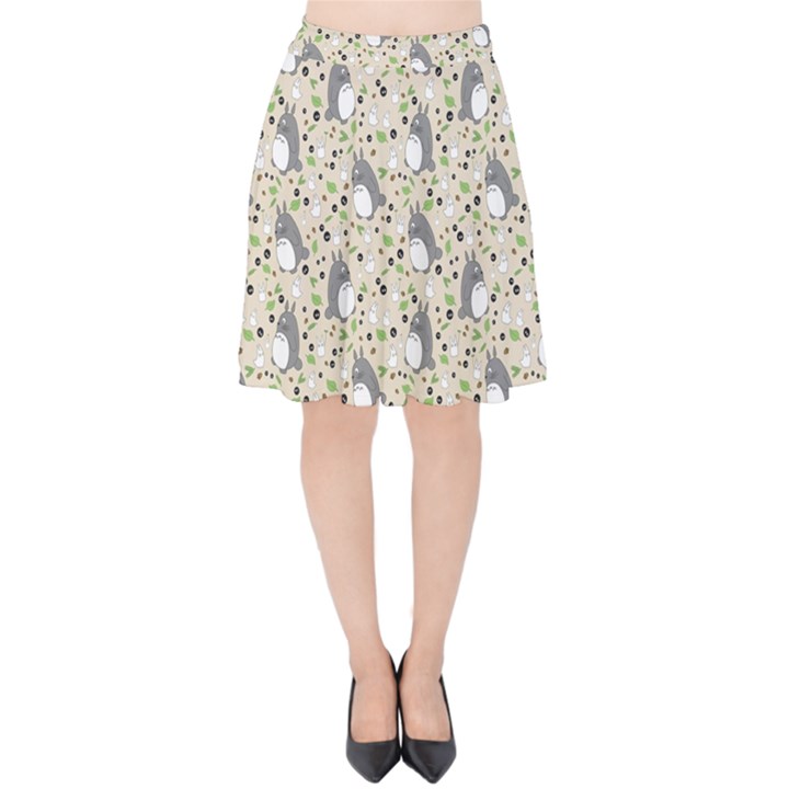 Pattern My Neighbor Totoro Velvet High Waist Skirt