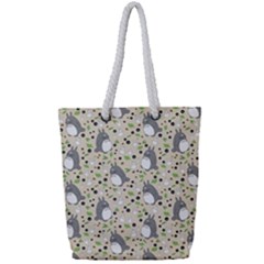 Pattern My Neighbor Totoro Full Print Rope Handle Tote (small) by Mog4mog4