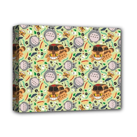 My Neighbor Totoro Pattern Deluxe Canvas 14  X 11  (stretched) by Mog4mog4