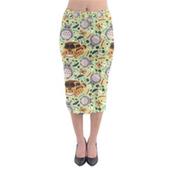 My Neighbor Totoro Pattern Midi Pencil Skirt by Mog4mog4