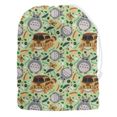 My Neighbor Totoro Pattern Drawstring Pouch (3xl)