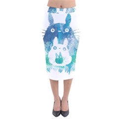 My Neighbor Totoro Velvet Midi Pencil Skirt by Mog4mog4