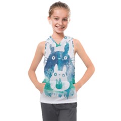 My Neighbor Totoro Kids  Sleeveless Hoodie by Mog4mog4