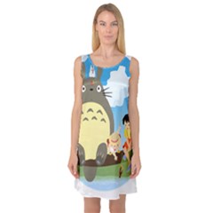 My Neighbor Totoro Totoro Sleeveless Satin Nightdress