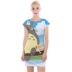 My Neighbor Totoro Totoro Cap Sleeve Bodycon Dress by Mog4mog4