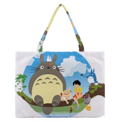 My Neighbor Totoro Totoro Zipper Medium Tote Bag by Mog4mog4