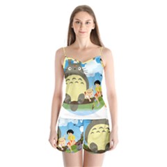 My Neighbor Totoro Totoro Satin Pajamas Set by Mog4mog4