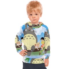 My Neighbor Totoro Totoro Kids  Hooded Pullover by Mog4mog4