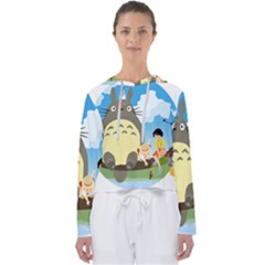 My Neighbor Totoro Totoro Women s Slouchy Sweat by Mog4mog4