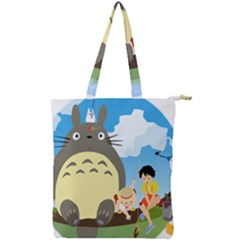 My Neighbor Totoro Totoro Double Zip Up Tote Bag by Mog4mog4