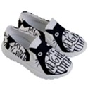 My Neighbor Totoro Black And White Kids Lightweight Slip Ons View3