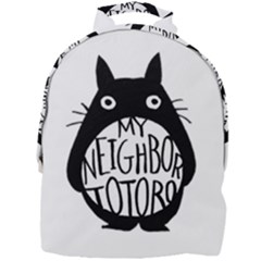 My Neighbor Totoro Black And White Mini Full Print Backpack by Mog4mog4