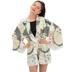 My Neighbor Totoro Cartoon Long Sleeve Kimono by Mog4mog4