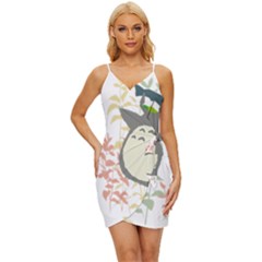 My Neighbor Totoro Cartoon Wrap Tie Front Dress