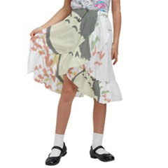 My Neighbor Totoro Cartoon Kids  Ruffle Flared Wrap Midi Skirt by Mog4mog4