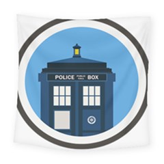 Doctor Who Tardis Square Tapestry (large) by Mog4mog4