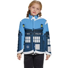 Doctor Who Tardis Kids  Puffer Bubble Jacket Coat by Mog4mog4