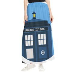 Doctor Who Tardis Maxi Chiffon Skirt by Mog4mog4