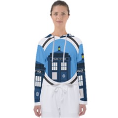 Doctor Who Tardis Women s Slouchy Sweat by Mog4mog4