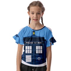 Doctor Who Tardis Kids  Cut Out Flutter Sleeves by Mog4mog4