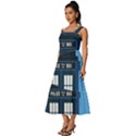 Doctor Who Tardis Square Neckline Tiered Midi Dress View2