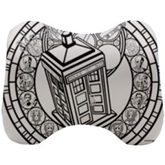 Bad Wolf Tardis Art Drawing Doctor Who Head Support Cushion by Mog4mog4