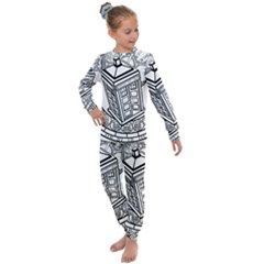 Bad Wolf Tardis Art Drawing Doctor Who Kids  Long Sleeve Set  by Mog4mog4