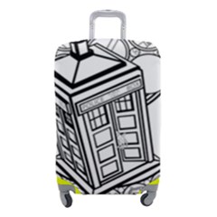 Bad Wolf Tardis Art Drawing Doctor Who Luggage Cover (small) by Mog4mog4