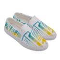 Silhouette Cityscape Building Icon Color City Women s Canvas Slip Ons View3