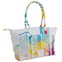 Silhouette Cityscape Building Icon Color City Canvas Shoulder Bag View2