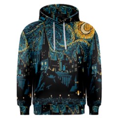 Hogwarts Castle Van Gogh Men s Overhead Hoodie by Mog4mog4