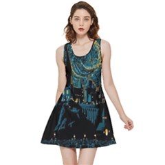 Hogwarts Castle Van Gogh Inside Out Reversible Sleeveless Dress by Mog4mog4