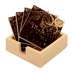 Hogwarts Castle Van Gogh Bamboo Coaster Set by Mog4mog4