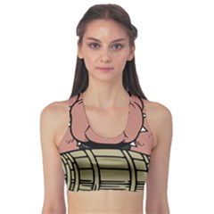 Art Dog Clip Art Sports Bra by Mog4mog4