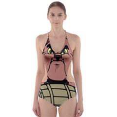 Art Dog Clip Art Cut-out One Piece Swimsuit by Mog4mog4