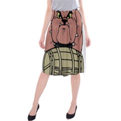 Art Dog Clip Art Midi Beach Skirt by Mog4mog4